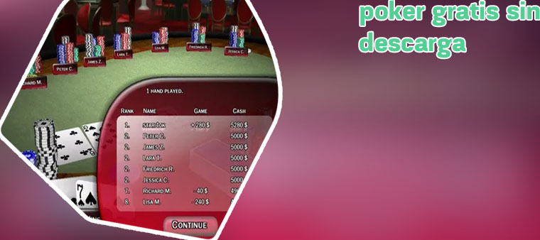 Descargar poker gratis sin internet